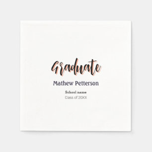 Serviette En Papier Gras type simple noir classe moderne graduation