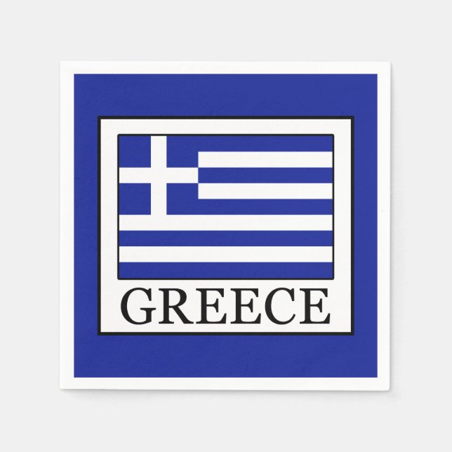 Serviette En Papier Grèce (Devant)