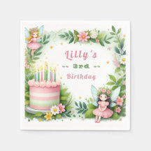 Green Pastel Fairy Anniversaire -