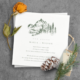 Serviette En Papier Green Pine Woods