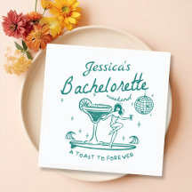Green Whimsical Main dessinée Funky Bachelorette