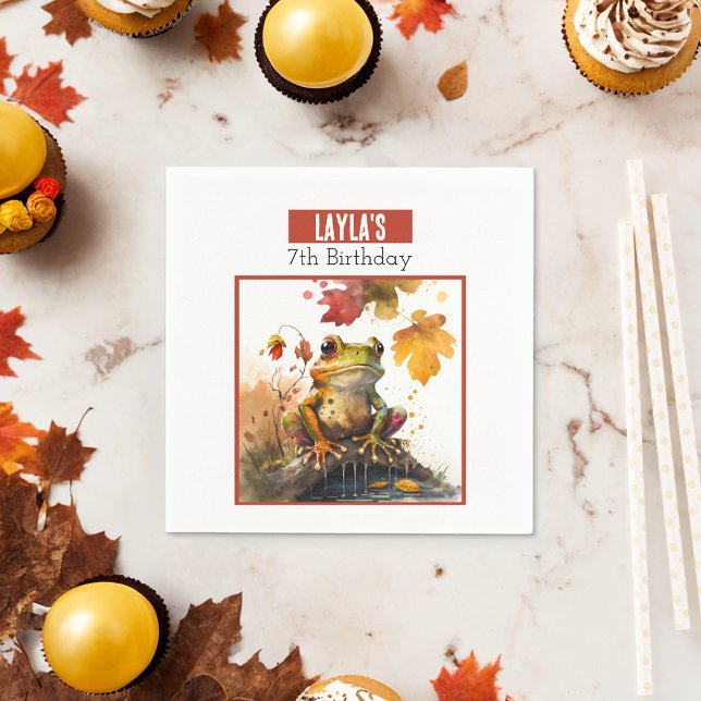 Serviette En Papier Grenouille - Anniversaire (Créateur téléchargé)