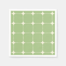 Grille verte et blanche Minimaliste Tropical