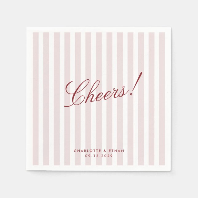 Serviette En Papier Grilles Vertes Roses Vierges Mariages Modernes (Devant)