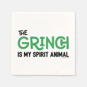 Serviette En Papier Grinch est ma citation de Spirit Animal