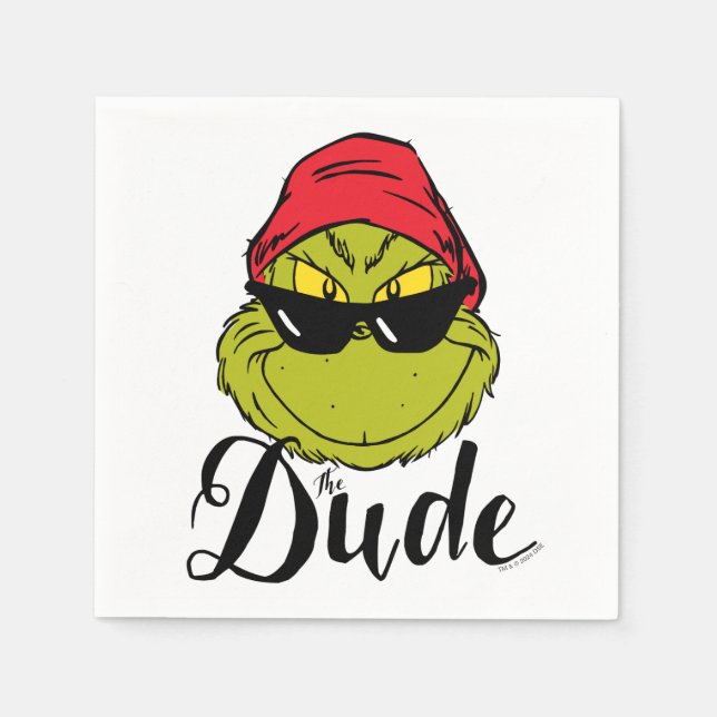 Serviette En Papier Grinch | Le Dude (Devant)