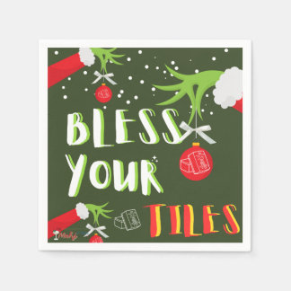 Serviette En Papier GRINCHY Mahjong Bénissez vos carreaux Napkins