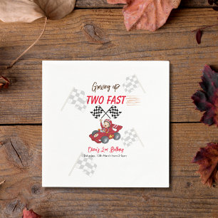Serviette En Papier Grossissant deux jeûnes 2e anniversaire