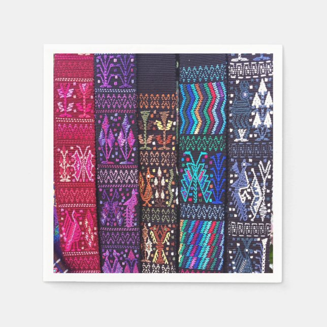 Serviette En Papier Guatemalan textile designs (Devant)