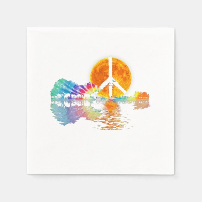 Serviette En Papier Guitar Lake Shadow (Devant)