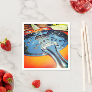 Serviette En Papier Guitare