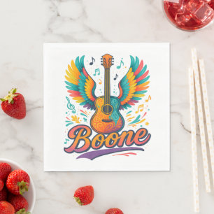 Serviette En Papier Guitare Boone