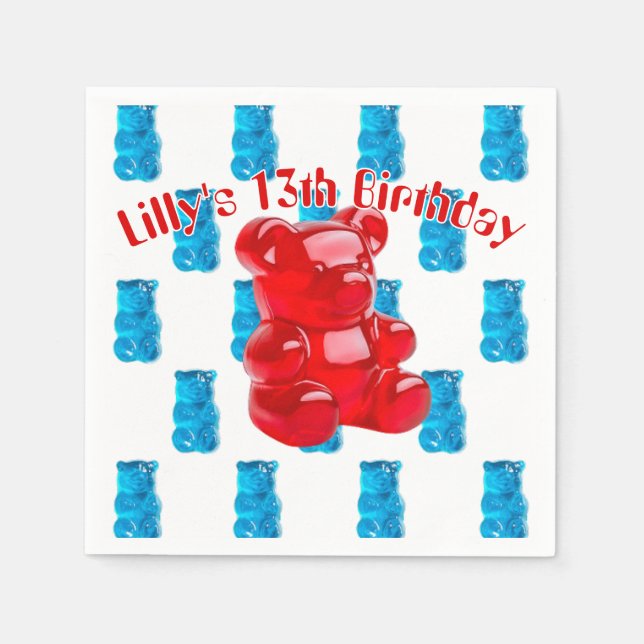 Serviette En Papier Gummy Jelly  (Devant)