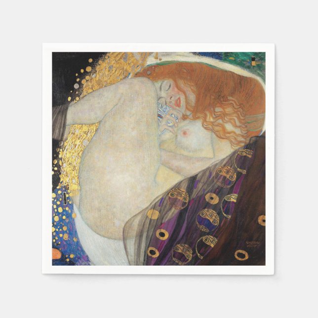 Serviette En Papier Gustav Klimt - Danae (Devant)
