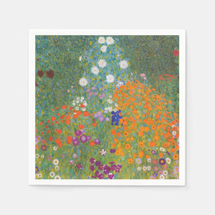 Serviette En Papier Gustav Klimt Fleur Jardin Cottage Nature