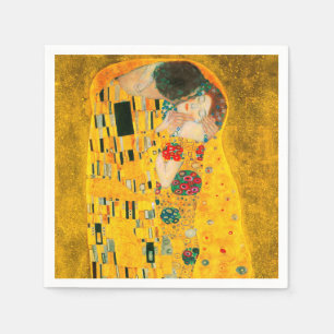Serviette En Papier Gustav Klimt Le Baiser