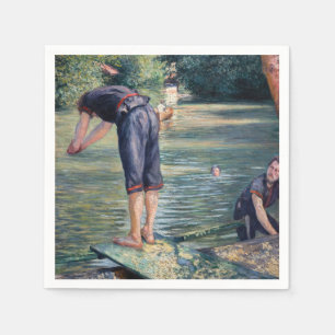 Serviette En Papier Gustave Caillebotte - Baigneurs, bord de l'Yerres