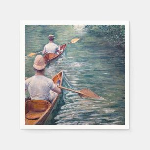 Serviette En Papier Gustave Caillebotte - Canoës sur l'Yerres