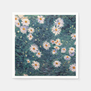 Serviette En Papier Gustave Caillebotte - Parterre de marguerites, Dét