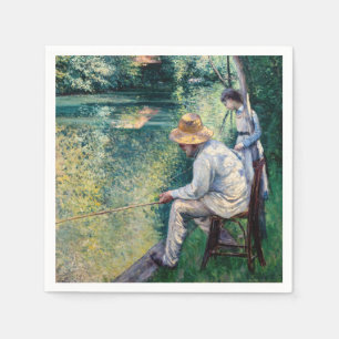 Serviette En Papier Gustave Caillebotte - Pêche à la ligne