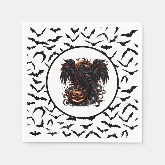 Serviette En Papier Halloween (Devant)