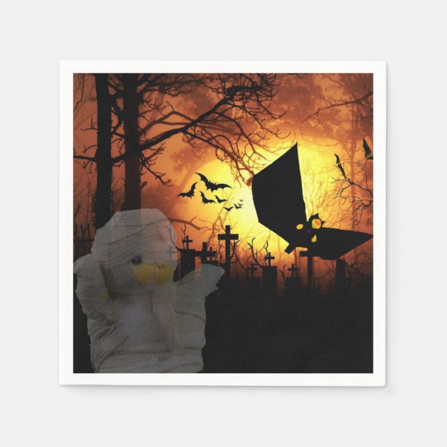 Serviette En Papier Halloween   (Devant)