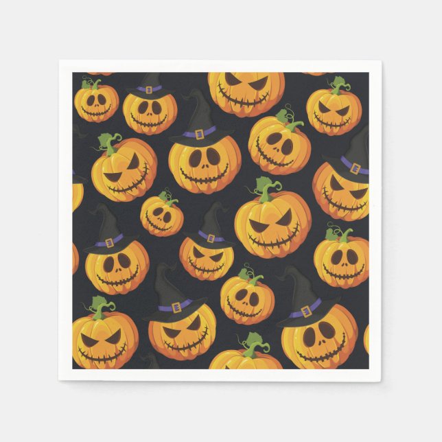 Serviette En Papier Halloween (Devant)
