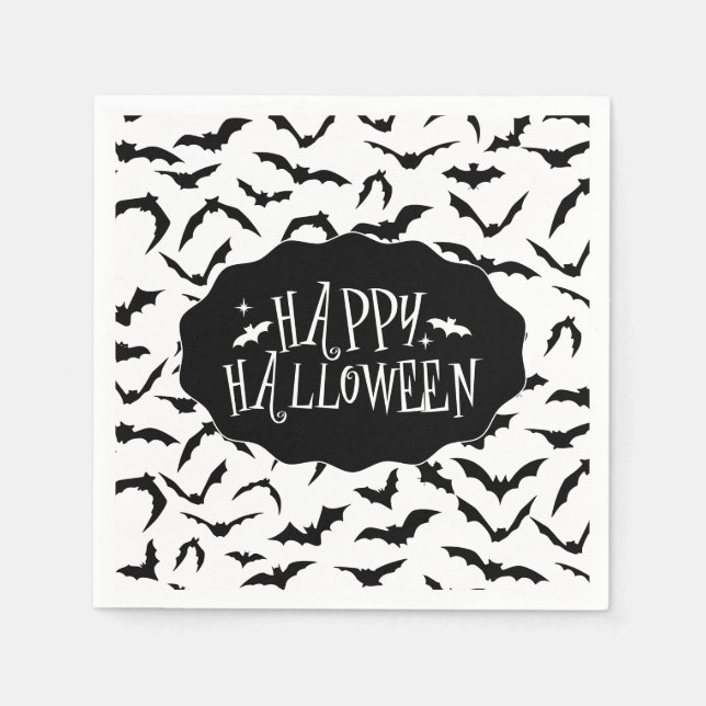 Serviette En Papier Halloween  (Devant)