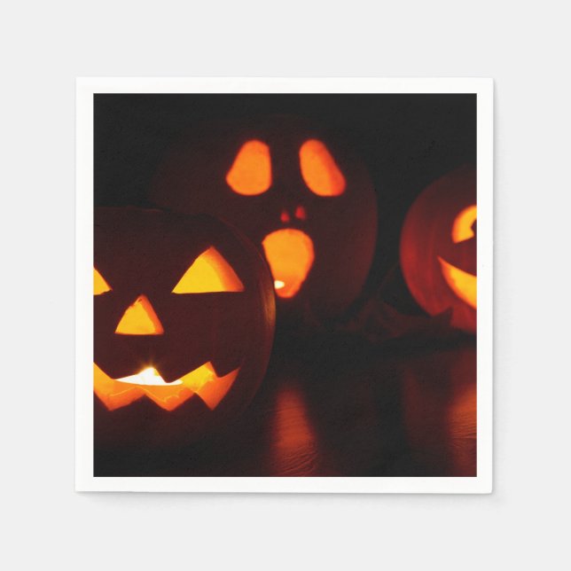 Serviette En Papier Halloween (Devant)