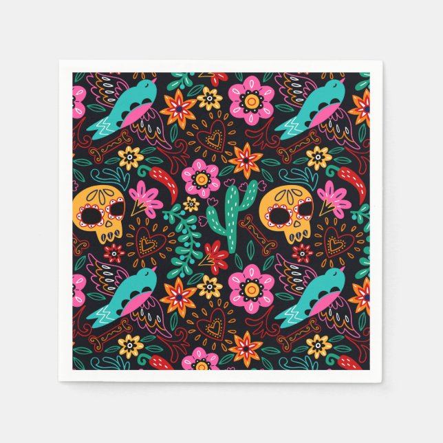 Serviette En Papier Halloween (Devant)