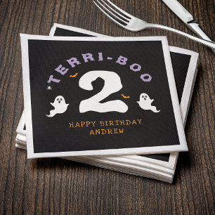 Serviette En Papier Halloween 2e anniversaire Terri-Boo Twos Ghost got
