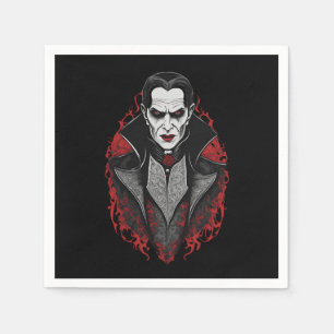 Serviette En Papier Halloween 9 vampire, monstre effrayant, horreur,