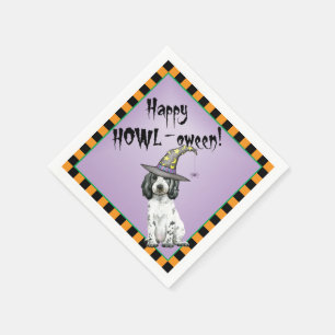 Serviette En Papier Halloween Anglais Cocker Spaniel Napkins