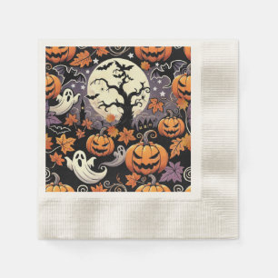 Serviette En Papier Halloween/Automne