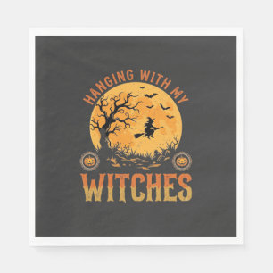 Serviette En Papier Halloween avec mes sorcières