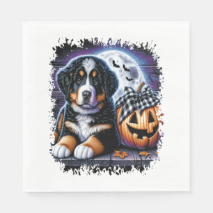 Serviette En Papier Halloween bernois de chien de montagne