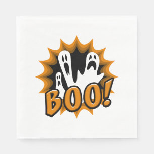 Serviette En Papier Halloween Boo !