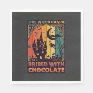 Serviette En Papier Halloween Cette Sorcière Peut Être Corrompue Maiso