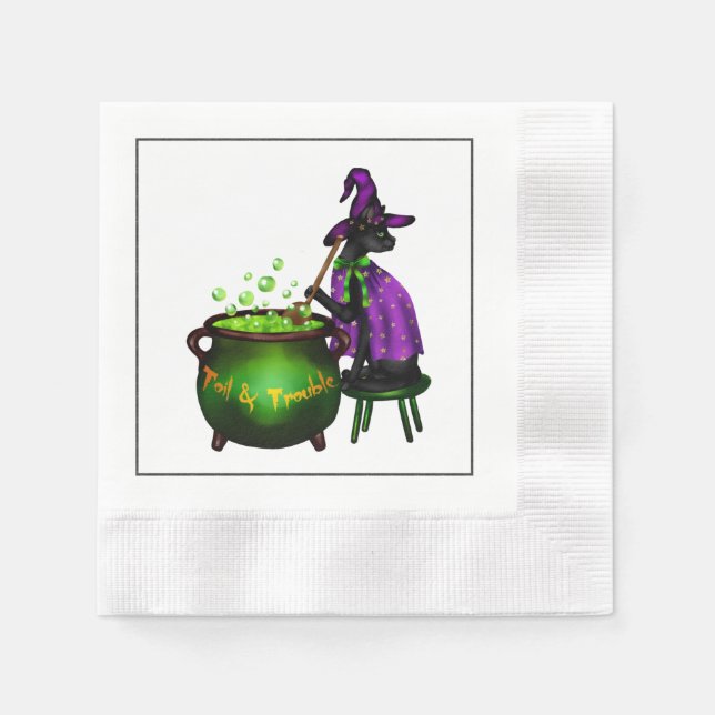 Serviette En Papier Halloween Cocktail Party Napkin (Devant)