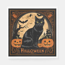 Halloween de chat de Kitty noir