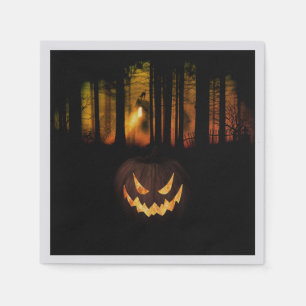 Serviette En Papier Halloween de la forêt hantée