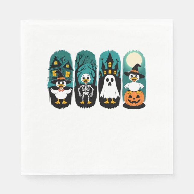 Serviette En Papier Halloween de la saison éffrayante (Devant)