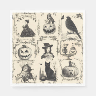 Serviette En Papier Halloween de l'époque victorienne vintage