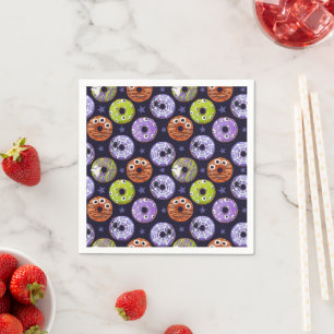 Serviette En Papier Halloween Éffrayant Funky Donut tendance