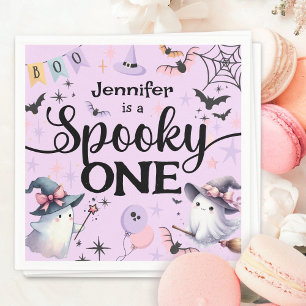 Serviette En Papier Halloween Éffrayant One mignonne Ghost 1er fête d'