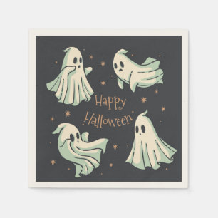 Serviette En Papier Halloween Fantôme Happy Halloween