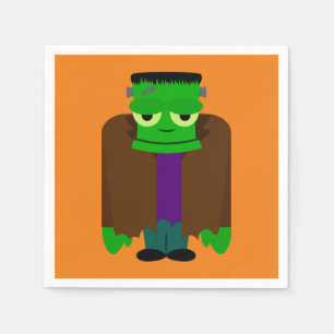 Serviette En Papier Halloween Frankenmonster
