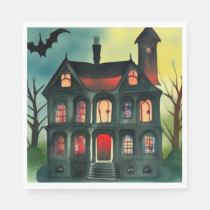 Serviette En Papier Halloween Haunted House Party Napkins