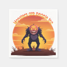 Halloween Petit Monstre poilu Trace ou traitement