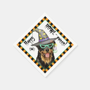 Serviette En Papier Halloween Rottweiler